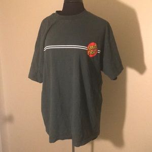 Olive Green Santa Cruz Skateboard T-shirt